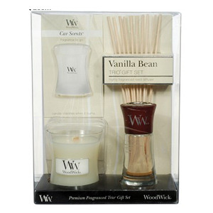 [해외] 우드윅 디퓨저 캔들 방향제 기프트 세트  Vanilla Bean Trio Gift Set&#039;s&#039;